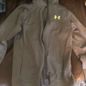 Under Armour Youth Large, Grey Zip Up Jacket